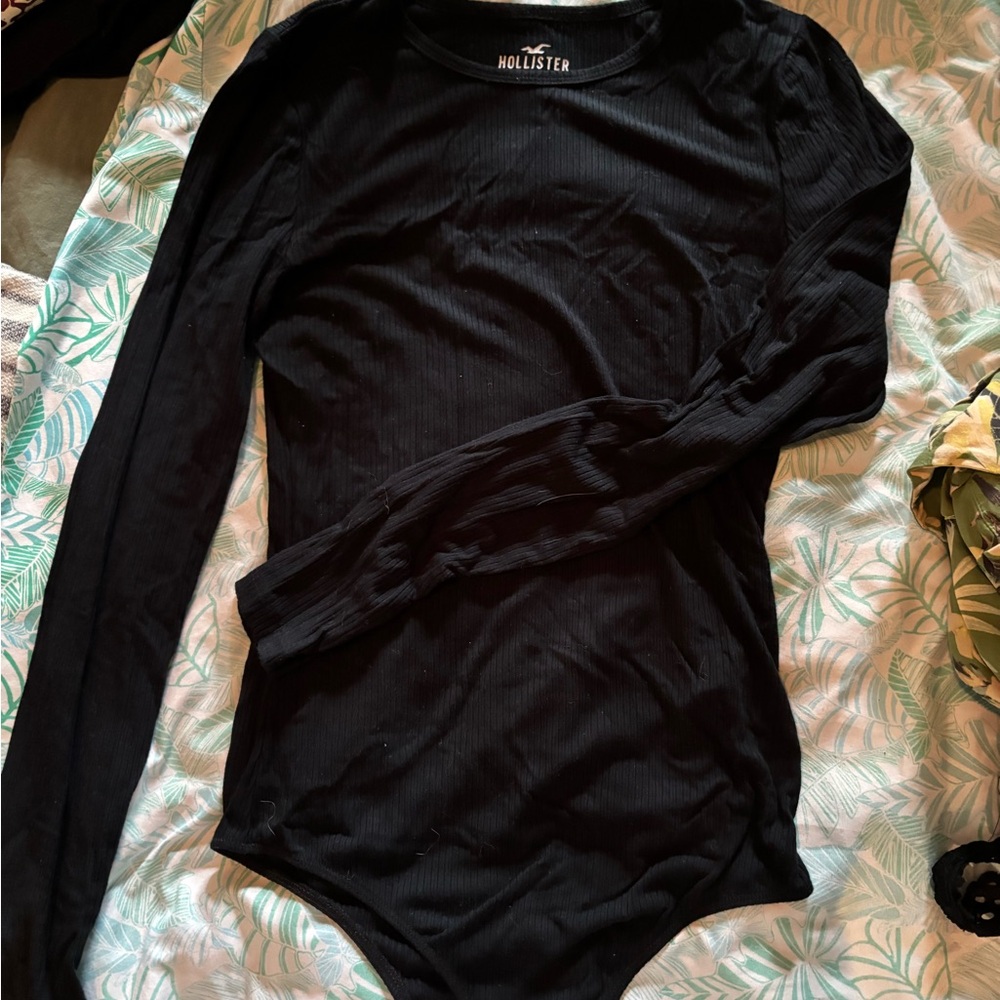 Hollister Black Ribbed Top